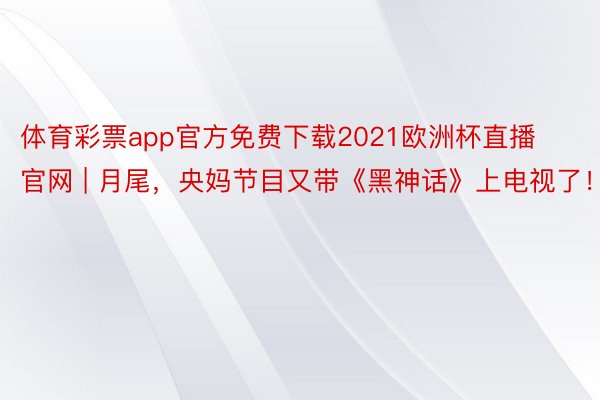 体育彩票app官方免费下载2021欧洲杯直播官网 | 月尾，央妈节目又带《黑神话》上电视了！